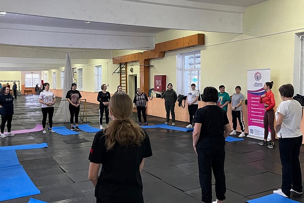 Тренинг "Марафона здоровья" прошел в Карасукском районе